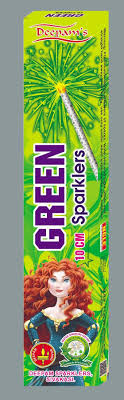 10 Cm Green Sparklers